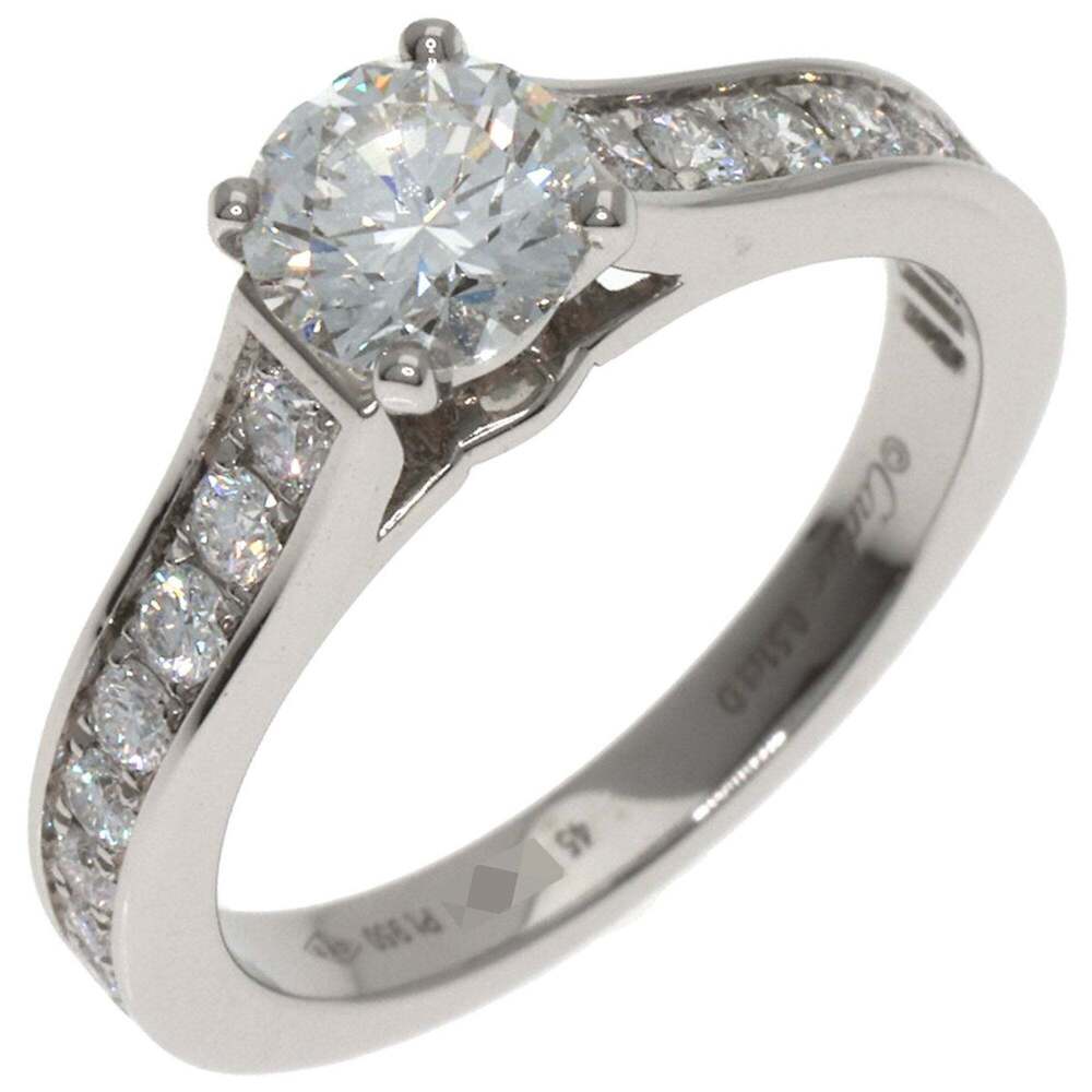 CARTIER Authentic Silver Diamond Ring #45 - Picture 2 of 8